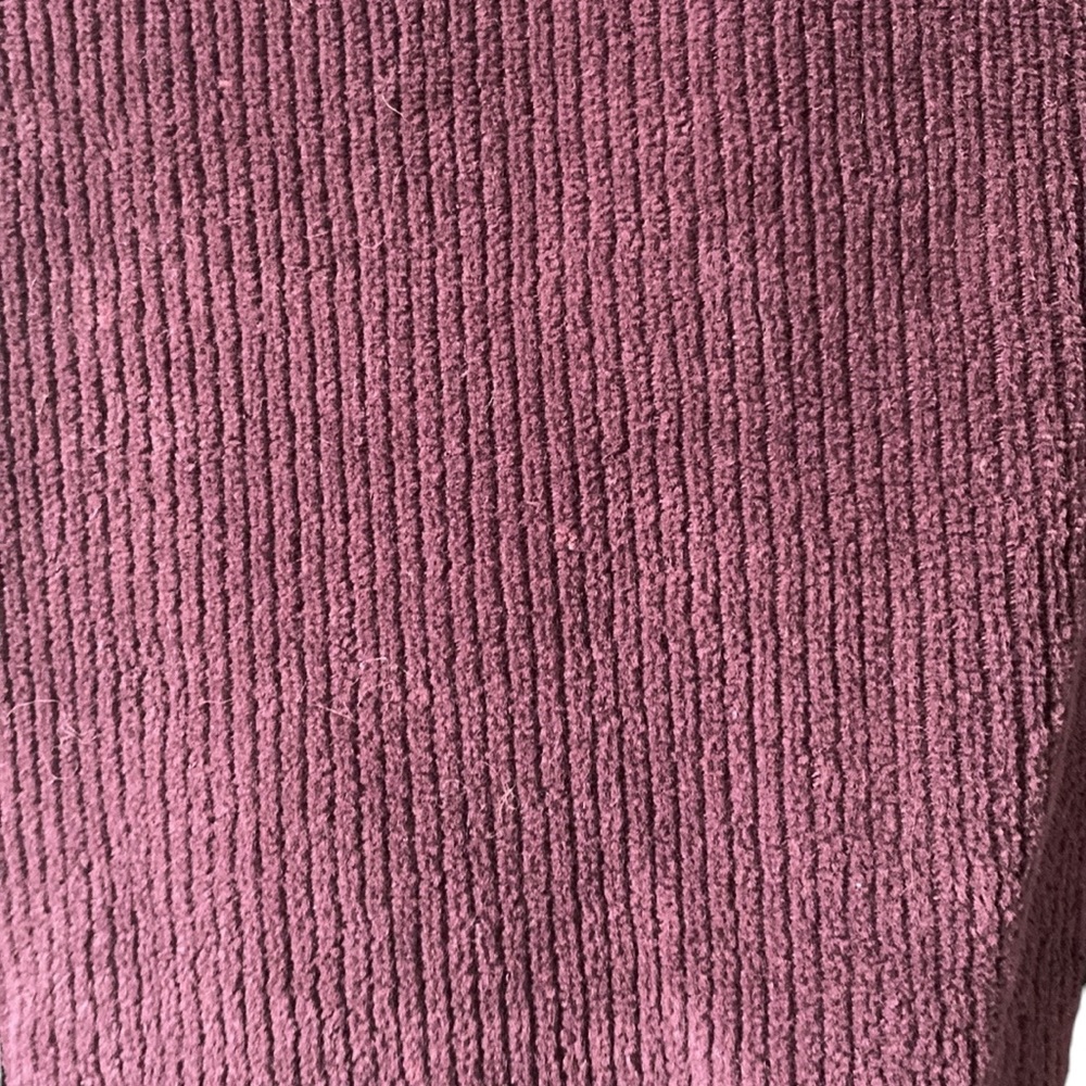 LANDS’ END Burgundy Corduroy Leggings, Size MP. - Picture 7 of 13